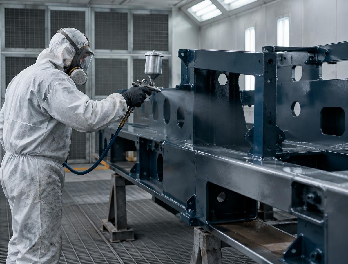 Application de peinture industrielle anticorrosion